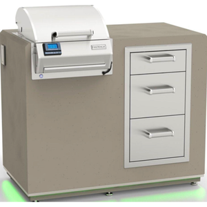 Clearance Electric Grill with Drawer Island