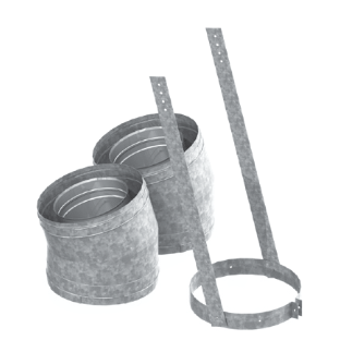Duravent 8 inch DuraChimney 15 Degree Elbow Kit Elbows