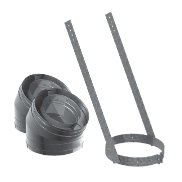 Duravent 8 inch DuraChimney 30 Degree Elbow Kit Elbows