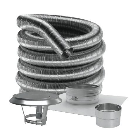 Duravent 6 inch DuraFlex 304 Basic Kit 20 foot Length