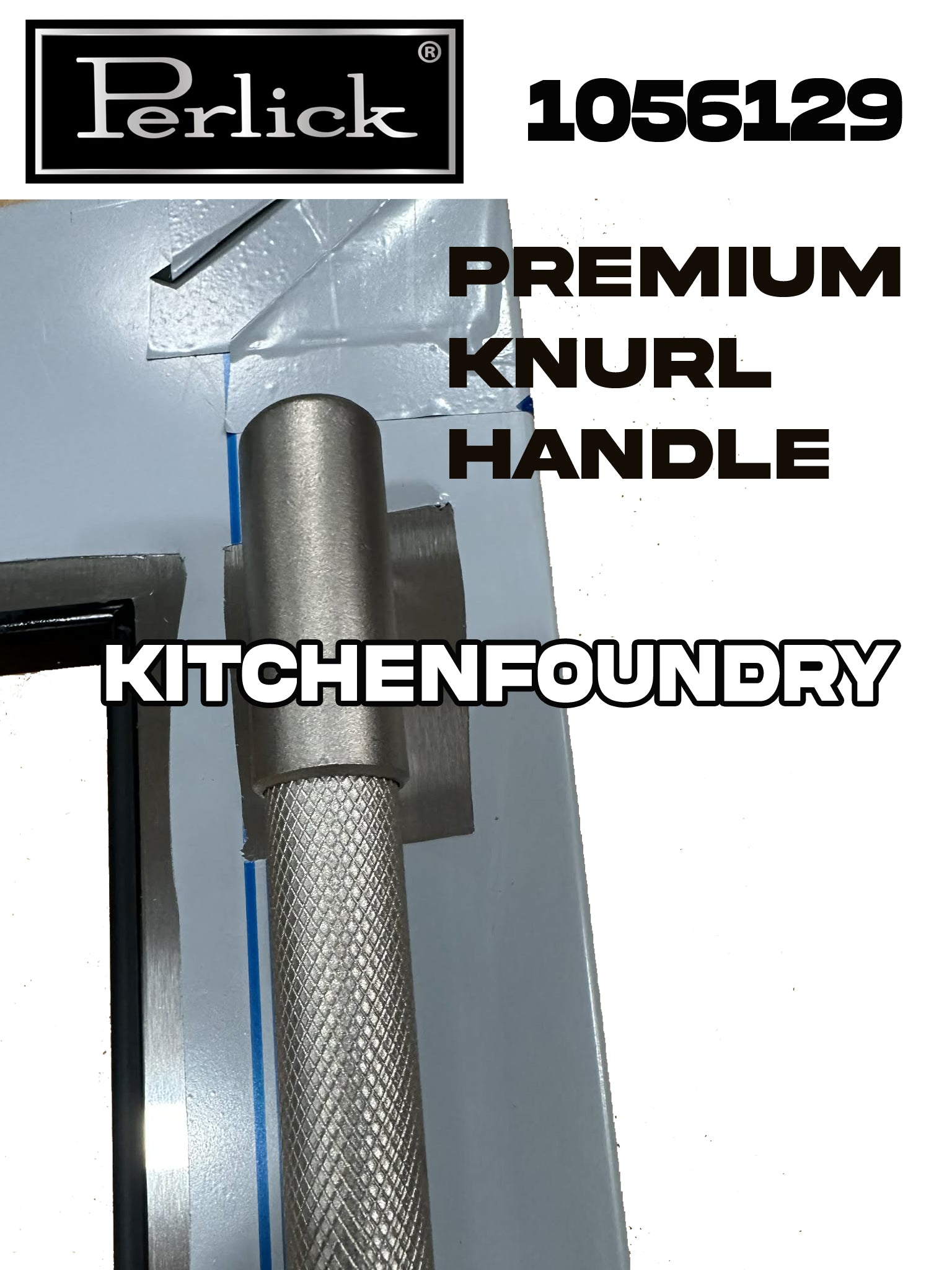 Perlick Premium Knurl Overlay, Glass, Reversible, No Lock 1056129
