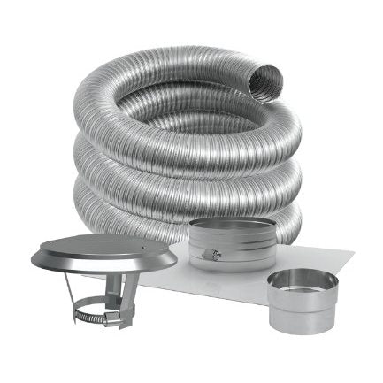 Duravent 6 inch DuraFlex Pro Basic Kit 15 foot Length