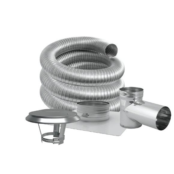 Duravent 7 inch DuraFlex Pro Tee Kit 25 foot Length
