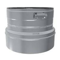 Duravent 6 inch DuraFlex SS Reducer with clamp