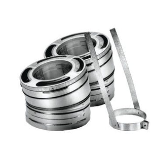 Duravent 8 inch DuraPlus 15 Degree Elbow Kit, Stainless Steel Elbows