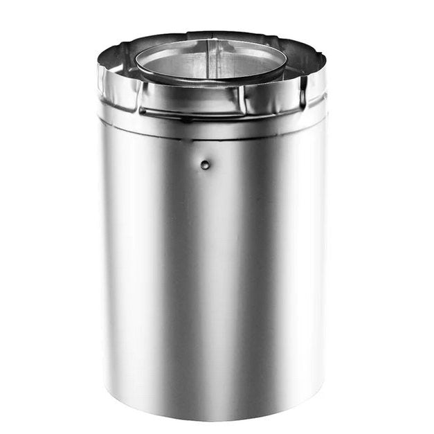 Duravent 4 x 6 DVA Pipe Extension 8 inch Length, Galvanized DirectVent Pro