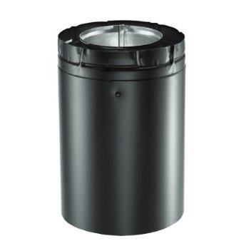 Duravent 4 x 6 DVA Pipe Extension 8 inch Length, Black DirectVent Pro