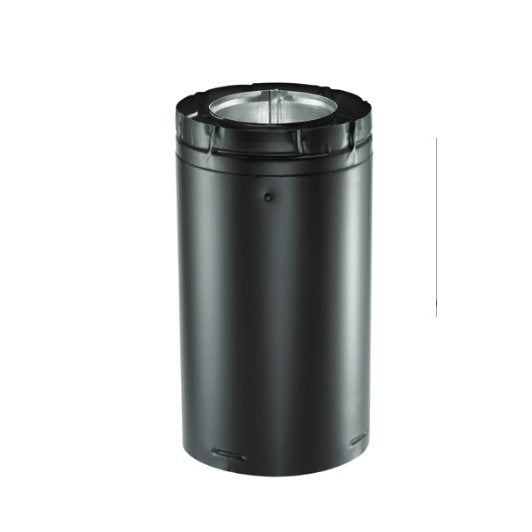 Duravent 4 x 6 DVA Pipe 24 inch Length, Black DirectVent Pro
