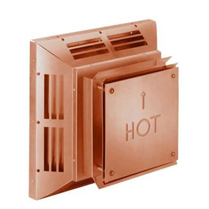 Duravent 46 DVA Square Horizontal Termination Cap-Copper 4/6 Inch