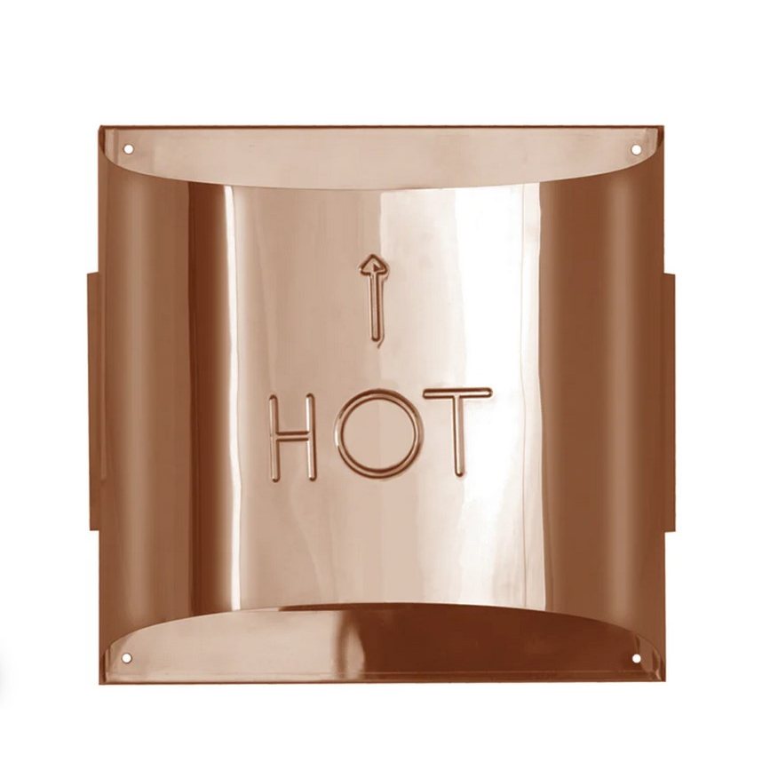 Duravent 4 x 6 Sconce Termination Cap, Copper DirectVent Pro