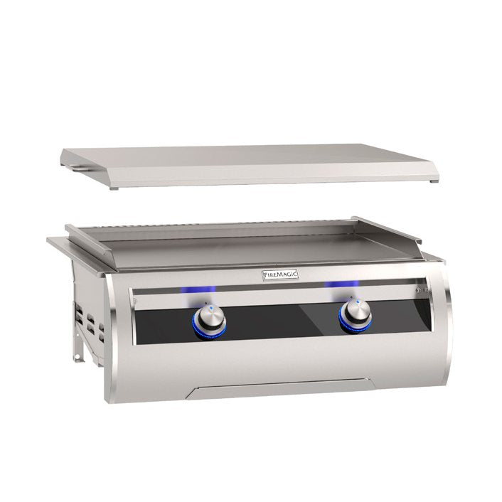 Fire Magic Echelon Black Glass Propane Built-In Griddle