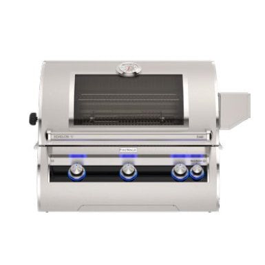 Fire Magic Echelon Built-In LP Grill with Analog Thermometer, Magic View Window and Left Infrared Burner