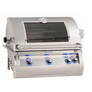 Clearance Echelon Built-In Natural Gas Grill with Analog Thermometer and Magic View Window