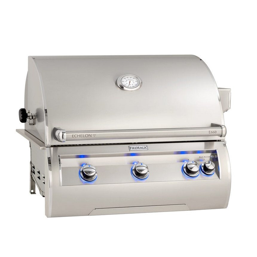 Clearance Echelon Built-In Propane Grill with Analog Thermometer