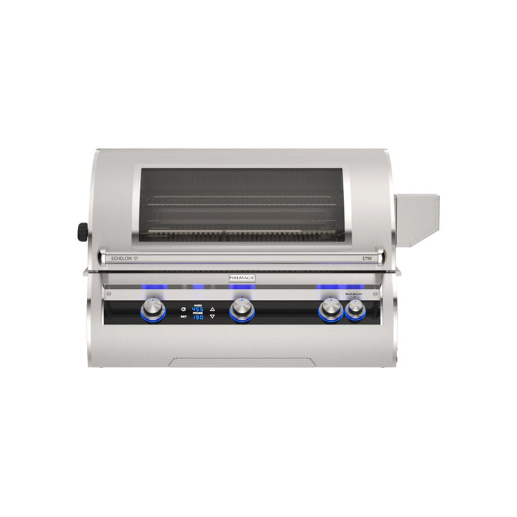 Fire Magic Echelon Built-In Natural Gas Grill with Digital Thermometer and Magic View Window