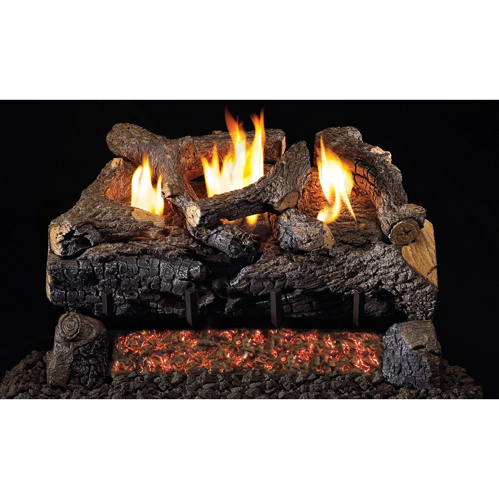 Real Fyre 24" Evening Fyre Charred See Through Vent Free Gas Logs