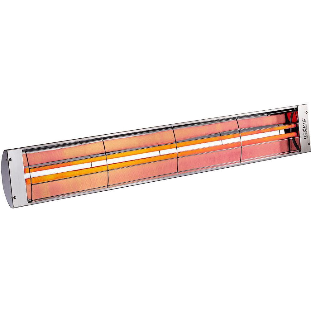 Bromic Heating Cobalt Smart-Heat 56-in 6000W Dual Element 208V Electric Infrared Patio Heater - Stainless Steel