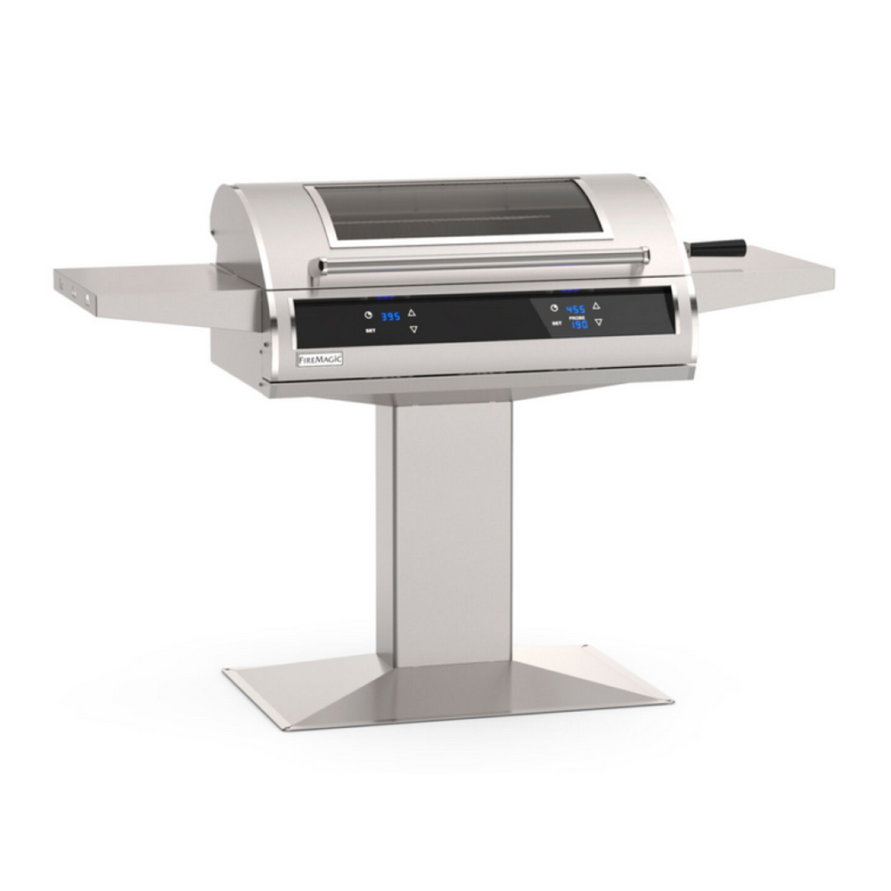 Fire Magic 30 inch Patio Post-Mount Accessible Electric Grill With Window and Dual Control And Window
