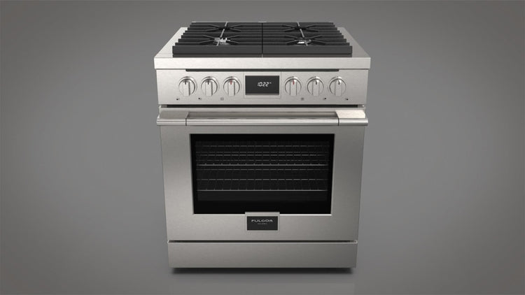 Fulgor Milano Accento 30 inch dual fuel range F4PDF304S1 stainless steel