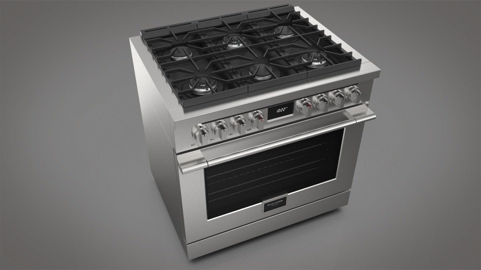 Fulgor Milano Accento 36 inch dual fuel range F4PDF366S1 stainless steel