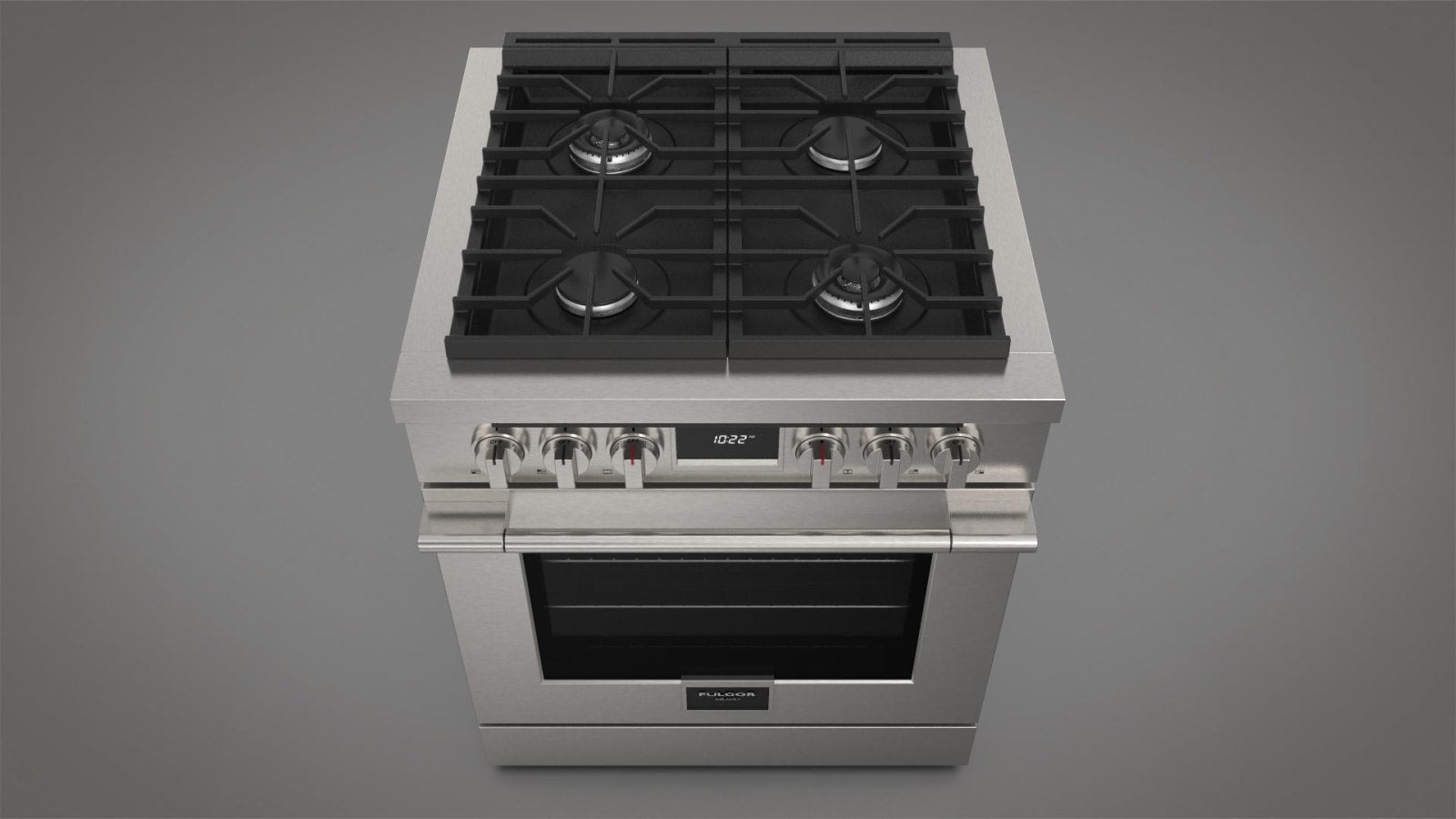 Fulgor Milano Accento 30 inch dual fuel range F4PDF304S1 stainless steel
