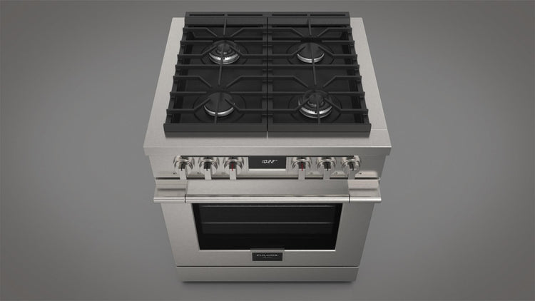 Fulgor Milano Accento 30 inch dual fuel range F4PDF304S1 stainless steel