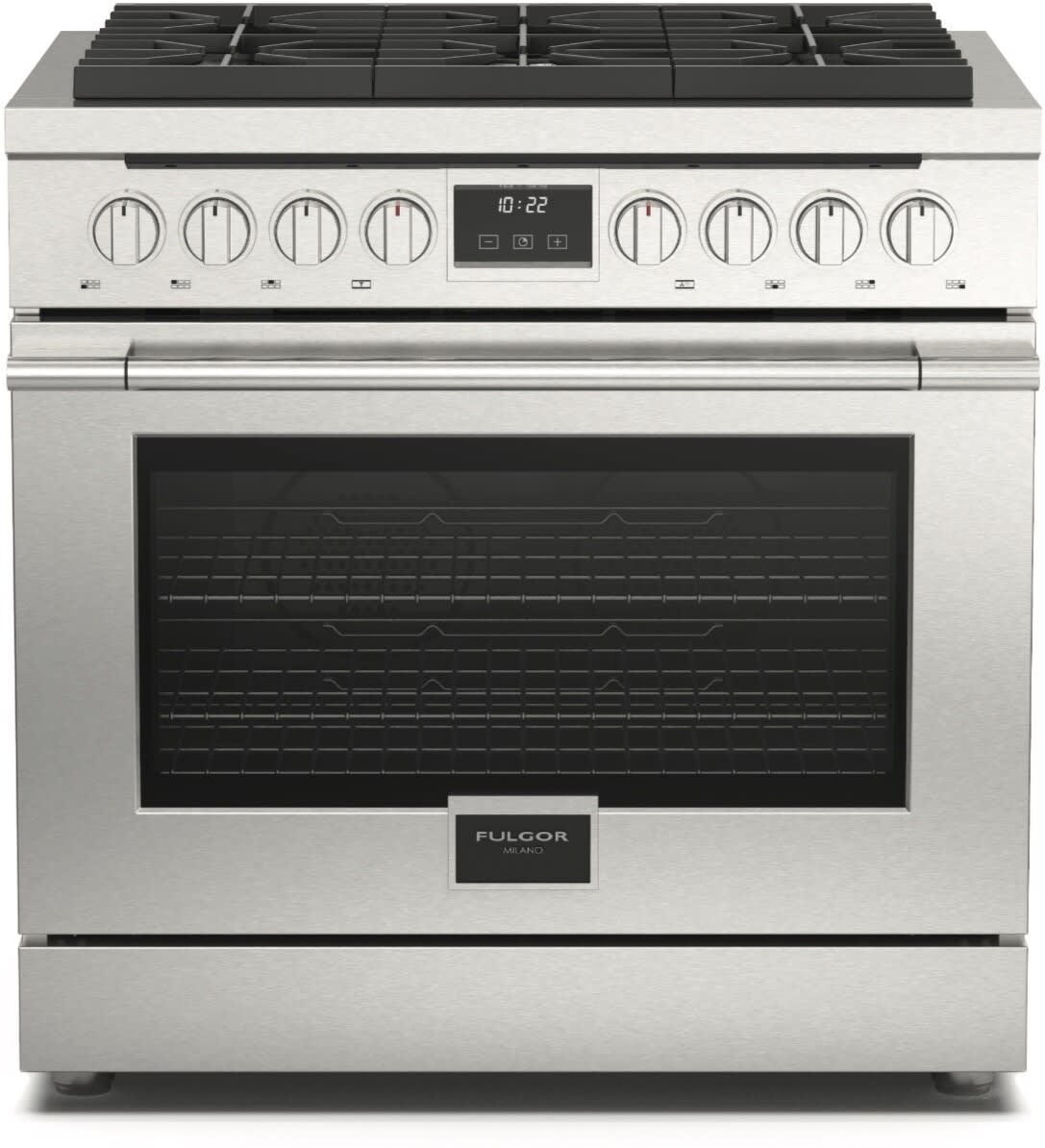 Fulgor Milano Accento 36 inch gas range F4PGR366S2 stainless steel