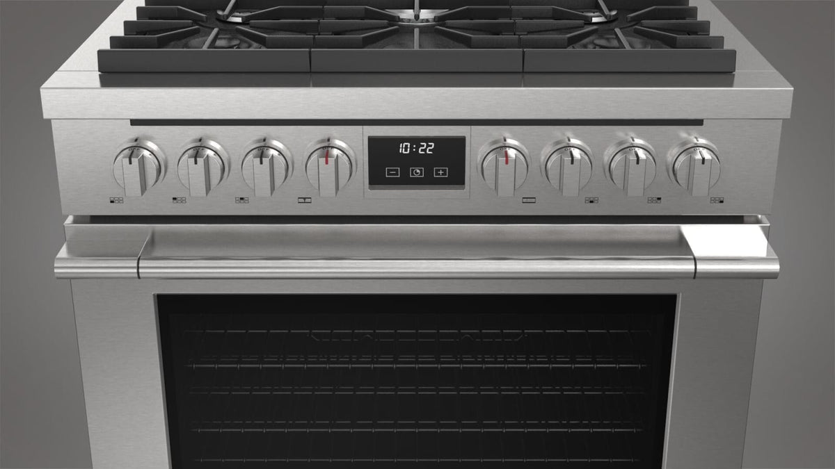 Fulgor Milano Accento 36 inch gas range F4PGR366S2 stainless steel