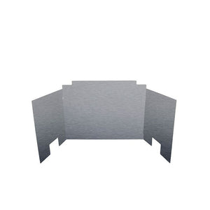 Real Fyre Large Satin Stainless Three-Panel Contemporary Fyreback