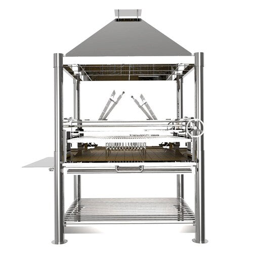 Tagwood BBQ XL Argentine Stainless Steel Wood Fire & Charcoal Grill - BBQ22SS