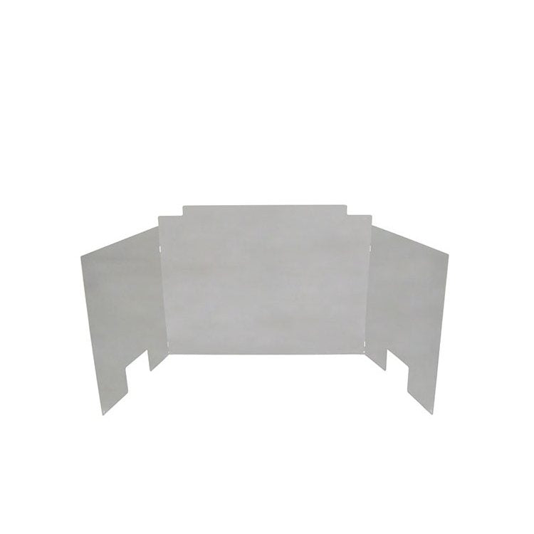 Real Fyre Small Polished Stainless Steel Three-Panel Contemporary Fyreback