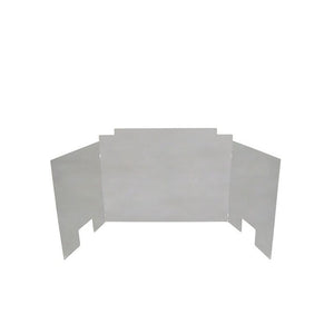 Real Fyre Large Polished Stainless Steel Three-Panel Contemporary Fyreback