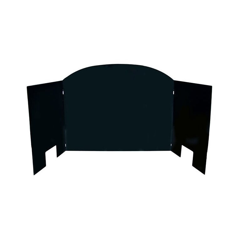 Real Fyre Medium Black Porcelain Three-Panel Traditional Fyreback