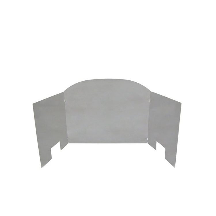 Real Fyre Small Polished Stainless Steel Three-Panel Traditional Fyreback