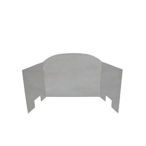 Real Fyre X Large Polished Stainless Steel Three-Panel Traditional Fyreback