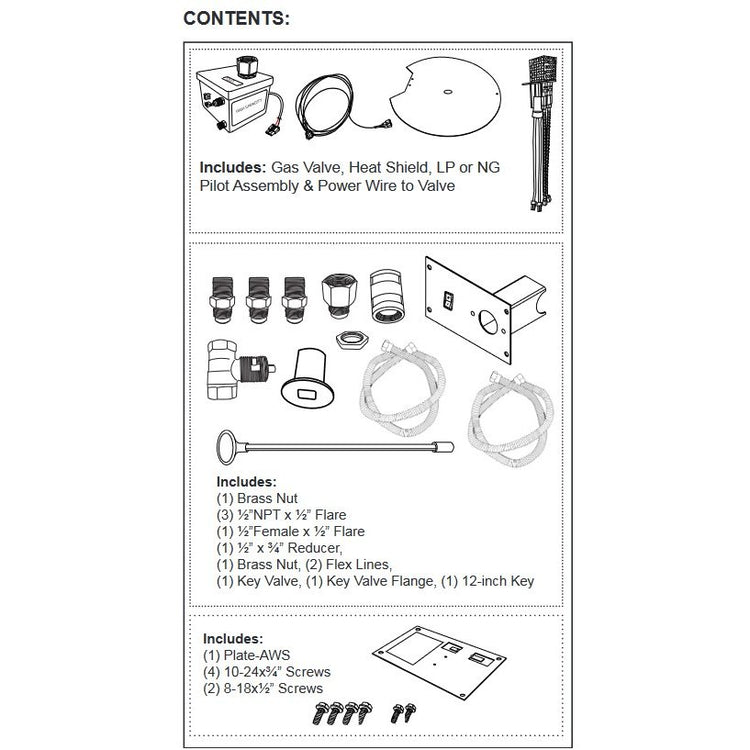 Firegear AWS Multiple Fire Feature Ignition System Natural Gas FG-AWS30VDC-HC-K-N