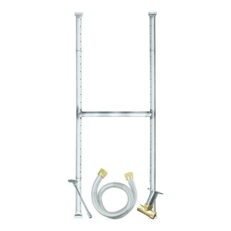 Firegear Stainless Steel Series 57 x 10 Natural Gas Fire Pit H-Burner Kit