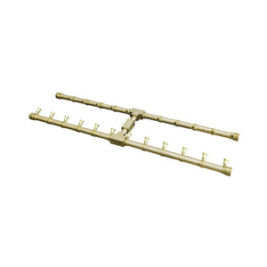 Firegear 30 inch Pro Series Brass Gas Fire Pit H Burner NG