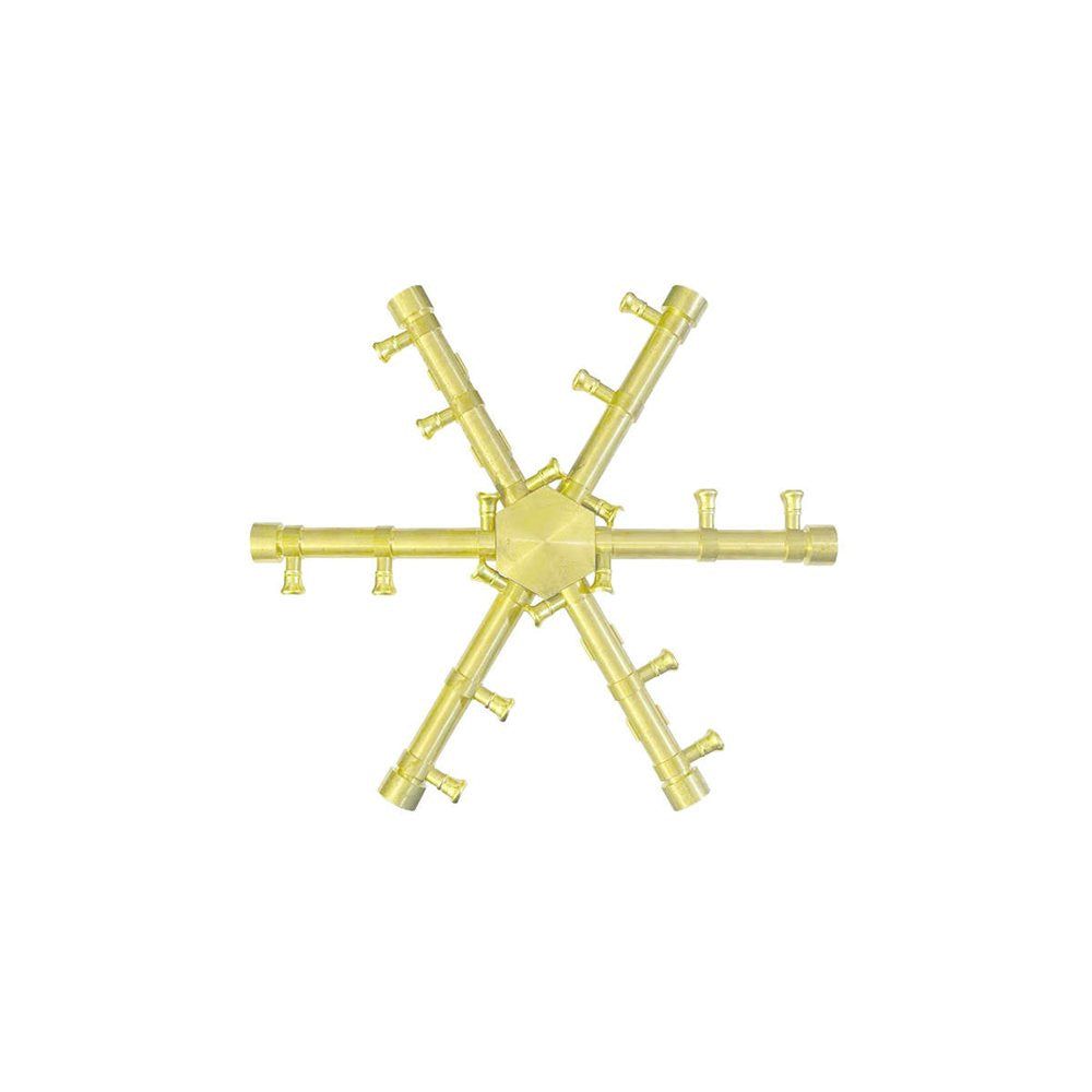 Firegear 14 inch Pro Series Brass Gas Fire Pit Burning Spur NG Kit