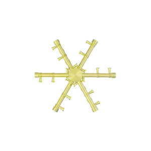 Firegear 14 inch Pro Series Brass Gas Fire Pit Burning Spur NG Kit