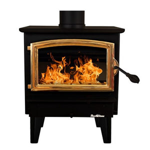 Buck Stove Model 21 Standard Wood Burning Stove With Gold Door Finish
