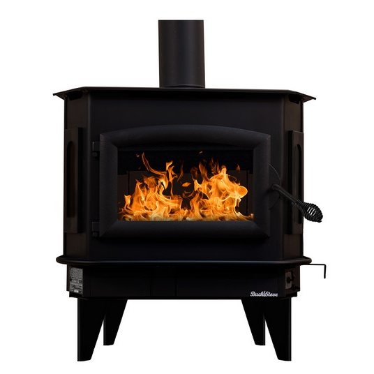 Buck Stove Model 81 Wood Burning Stove With Black Door Finish