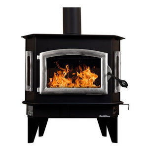 Buck Stove Model 81 Wood Burning Stove With Pewter Door Finish