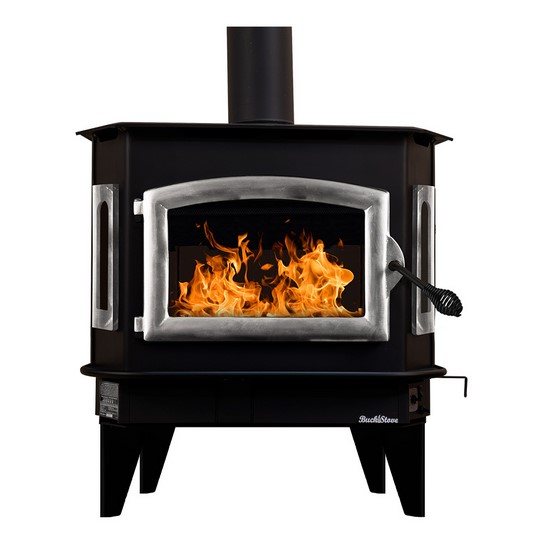 Buck Stove Model 81 Wood Burning Stove With Pewter Door Finish
