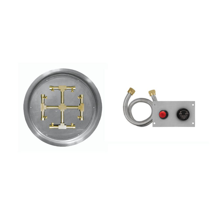 Firegear TPSI Round Drop-In Propane 19-inch Fire Pit Pro Snowflake Burner System