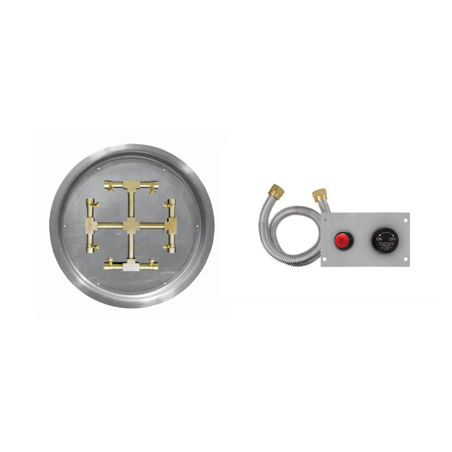 Firegear TPSI Round Drop-In Propane 19-inch Fire Pit Pro Snowflake Burner System