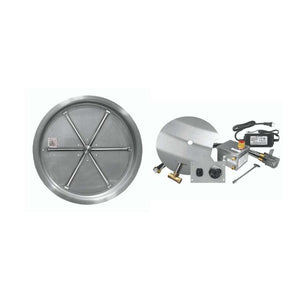 Firegear AWS Round Drop-In Natural Gas 25-inch Fire Pit Burner System