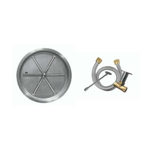 Firegear Match Throw Round Drop-In Natural Gas 33-inch Fire Pit Burner System