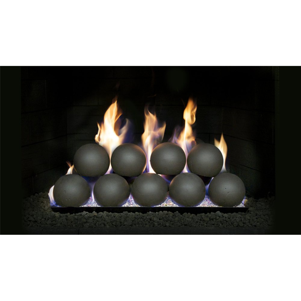 Real Fyre 4" Set of 19 Epic Black Fyre Spheres for 18" P45 Burner