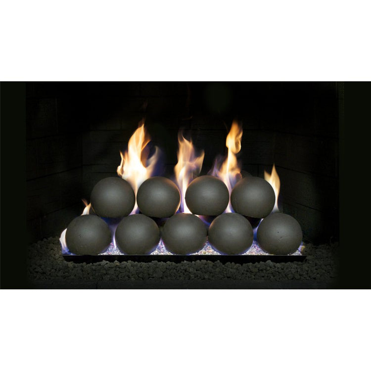 Real Fyre 4" Set of 19 Epic Black Fyre Spheres for 18" P45 Burner
